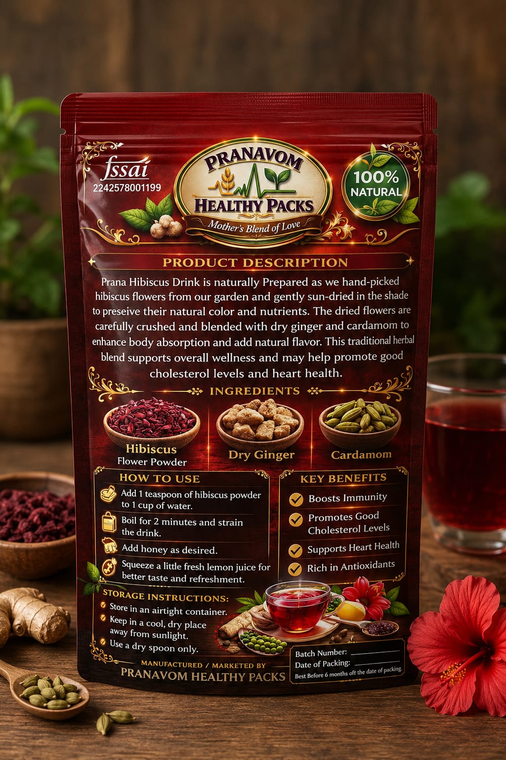 Prana Hibiscus Drink
