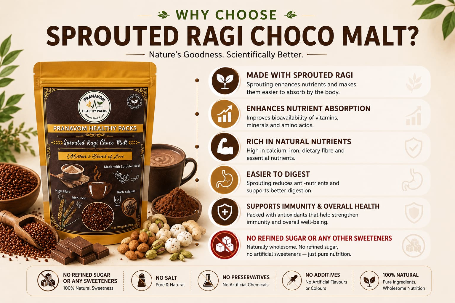 Sprouted Ragi Choco Malt