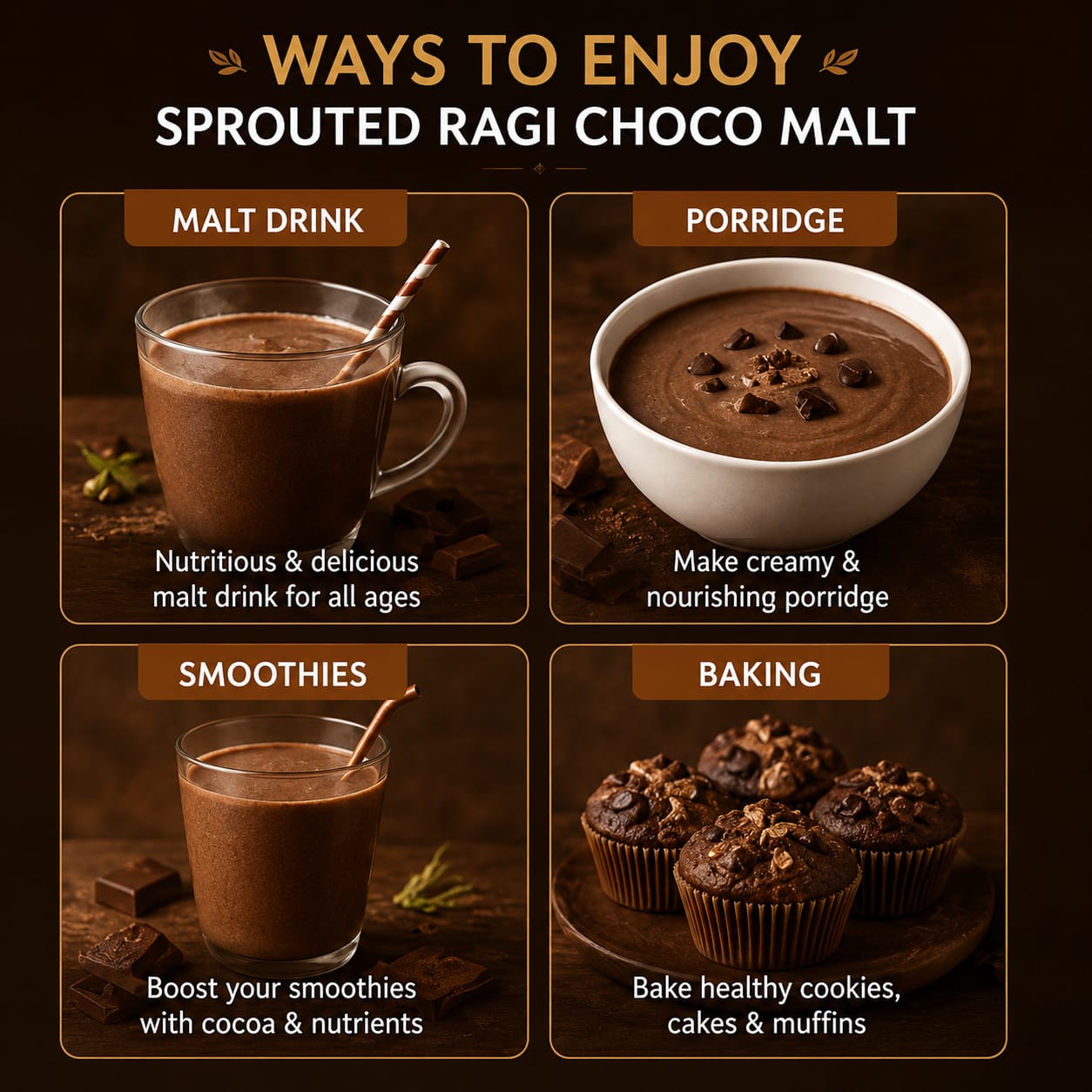 Sprouted Ragi Choco Malt